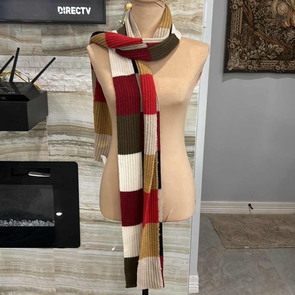 Patchwork Color Block Scarf - Picture 4 of 6